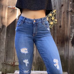 High Waisted Distressed Old Navy Jeans